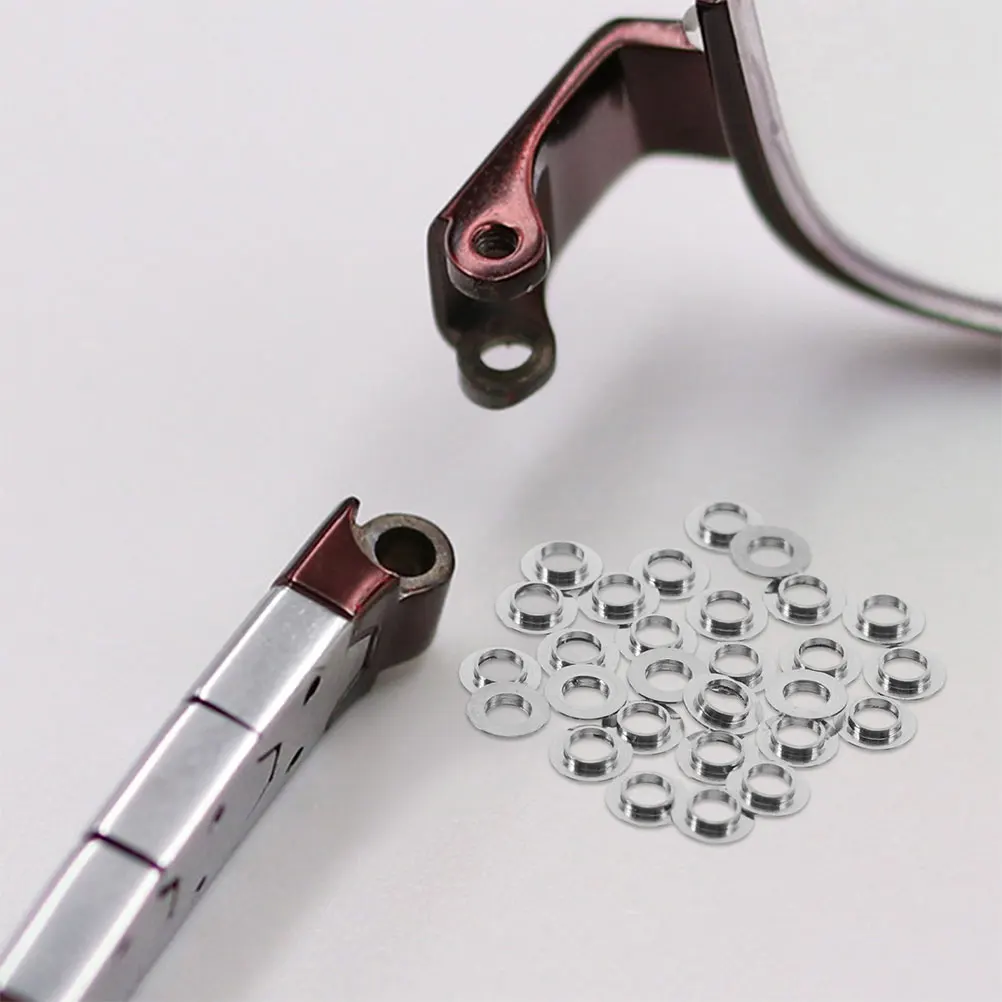 

Stainless Steel Convex Gaskets Eyeglass Washers Lightweight Comfort Glasses Repair Parts Frameless Accessories Screw Fasteners