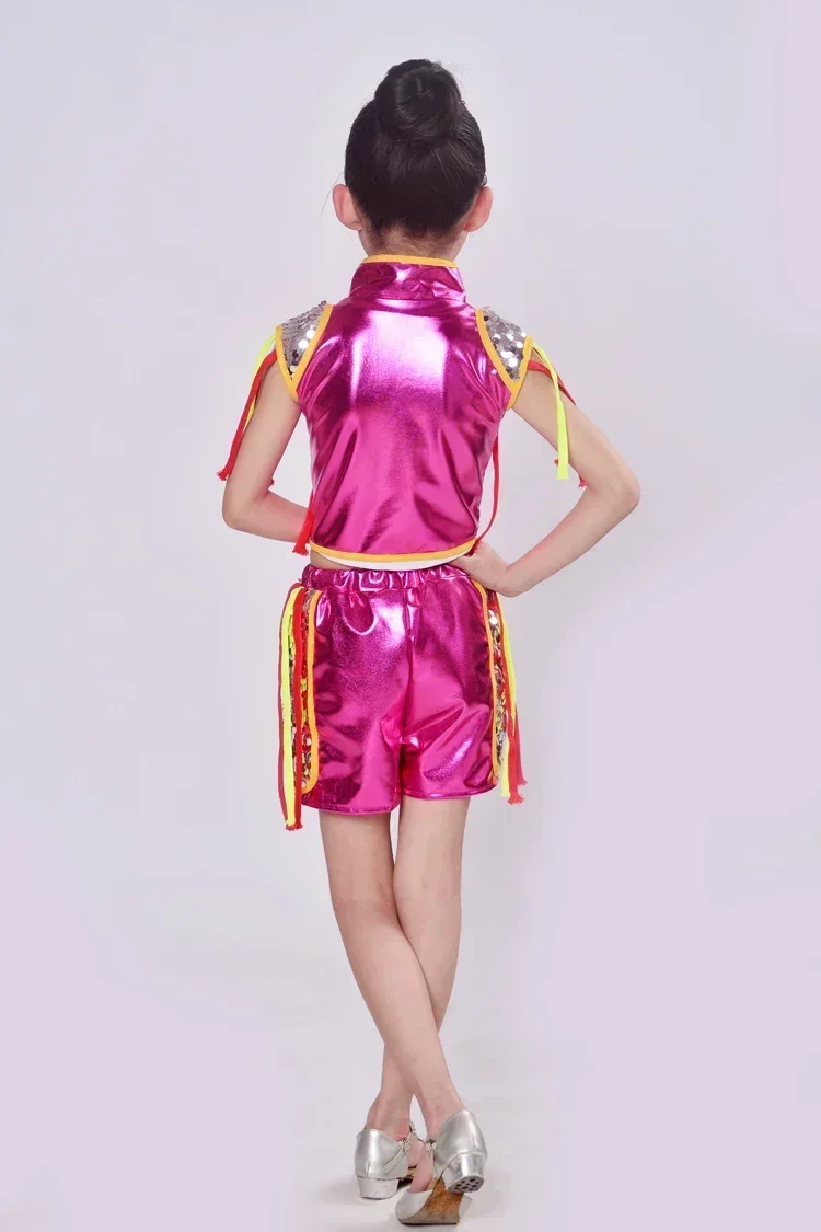 New Children Modern Dance Costumes Female Hip-hop Jazz Dance Performance Clothing Girls Dance Clothes Stage Performance Outfit