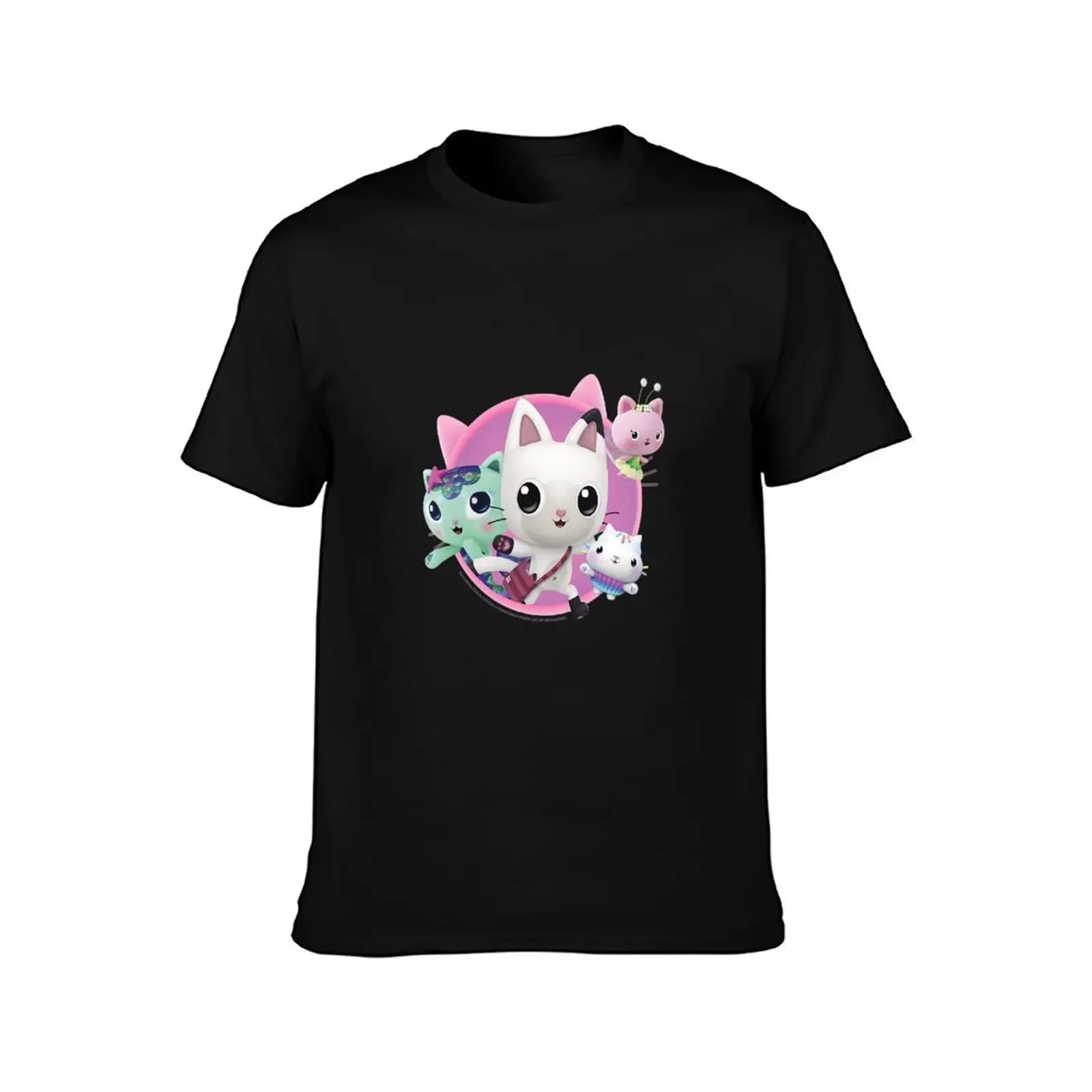 Gabby's Dollhouse Group Cats T-Shirt new edition custom t shirt Short sleeve tee quick drying men clothings