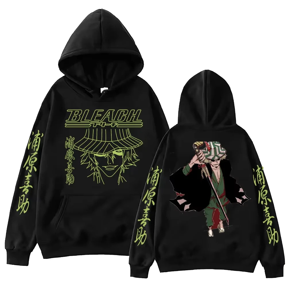 BLEACH Urahara Kisuke Hoodie Herren Damen Baumwoll-Pullover Langarm Anime Streetwear Sweatshirt 2026 Sommer Lässig Retro Bestseller