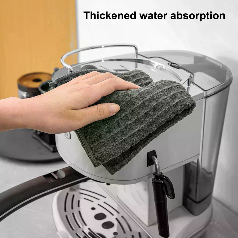 Super Absorbent Barista Bar Towel Coffee Machine Special Rag No Lint Square Towel Cleaning Cloth Coffee Machine Cleaning Towel