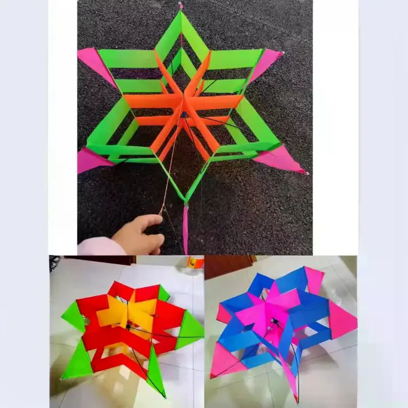 Nuevo estilo de cometa 3D de flor de ciruelo para niños, fácil de volar, ideal para picnics en el parque de playa, compañero de viaje perfecto