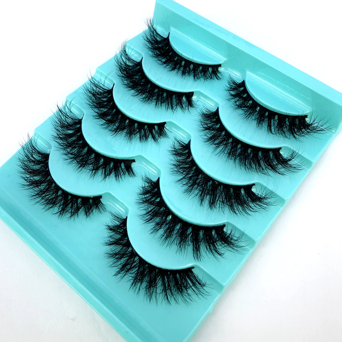 2023 NEUE 5 Paar 100 % Echte Nerz Wimpern 3D Natürliche Falsche Wimpern Nerz Wimpern Weiche Wimpern Verlängerung Make-Up Nerz Cilio neue