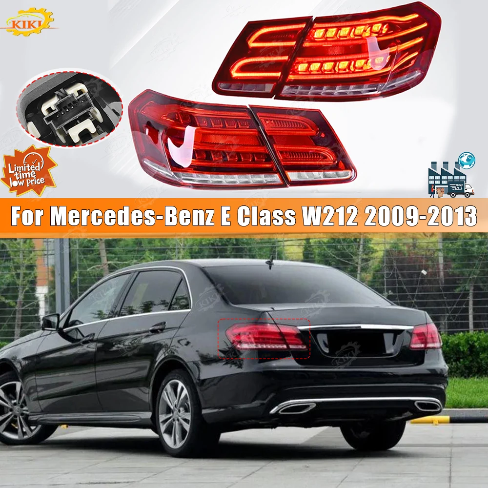 

Подходит для Mercedes-Benz E Class W212 2009-2013 E200 E300 Светодиодный задний фонарь в сборе Задний противотуманный фонарь и стоп-сигнал Автомобильные детали