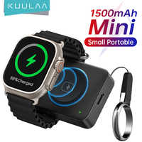 KUULAA Portable Charger for Apple Watch 1500mAh iWatch Charger Power Bank Wireless Magnetic Charger for Watch Series 10 9 8 7 6