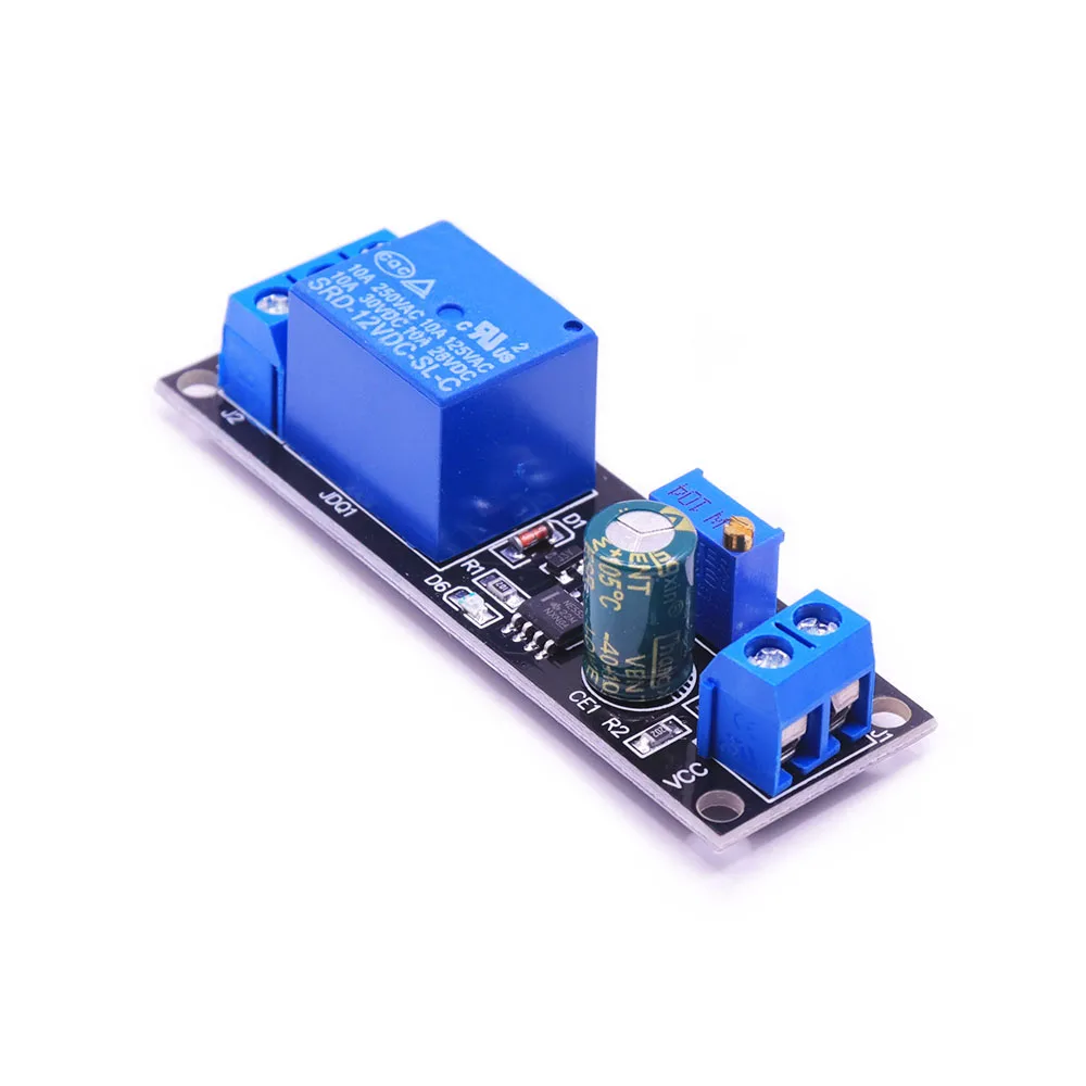 

DC 12V NE555 Timer Delay Relay Switch Adjustable Module Time Delay Relay Module Monostable Switch Delay Relay Board Shield