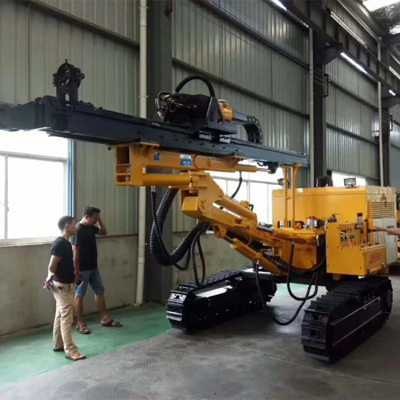 Integrated Down-the-hole Drill Rig Diesel Engine Crawler Mounted Pneumatic Low Pressure Rock Drill Vehicle Equipment
