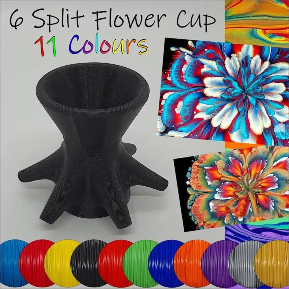 2/3 Pcs/Set Easy to Use Split Cup Mini 7-Leg Funnel Painting Pouring Paint Pouring Split Cup For Acrylic