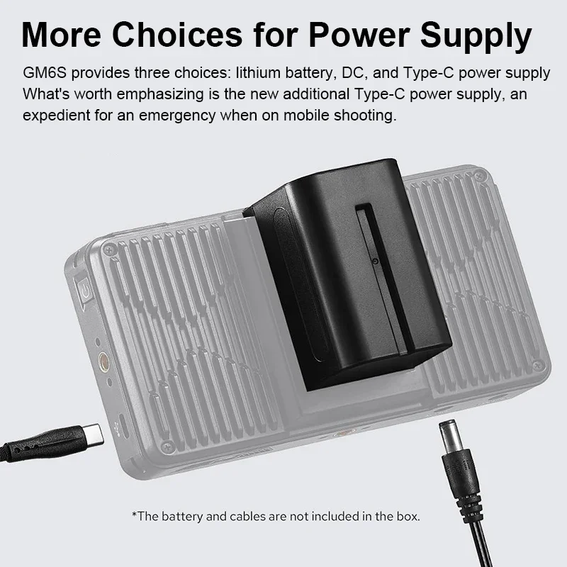 Godox Gm 6S Draagbare Monitor 5.5-Inch 4K Hdmi Touchscreen Dslr Camera Monitor Foto Video Focus Buiten Schieten Met Batterij