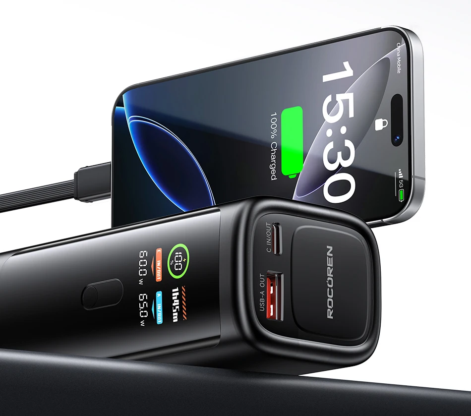 Rocoren Power Bank 100W 20000mAh Charge Rapide PD pour PC Portable 9 S5ee2837e720e48bfa656ce20120e4f04z Rocoren Power Bank 100W 20000mAh Charge Rapide PD pour PC Portable
