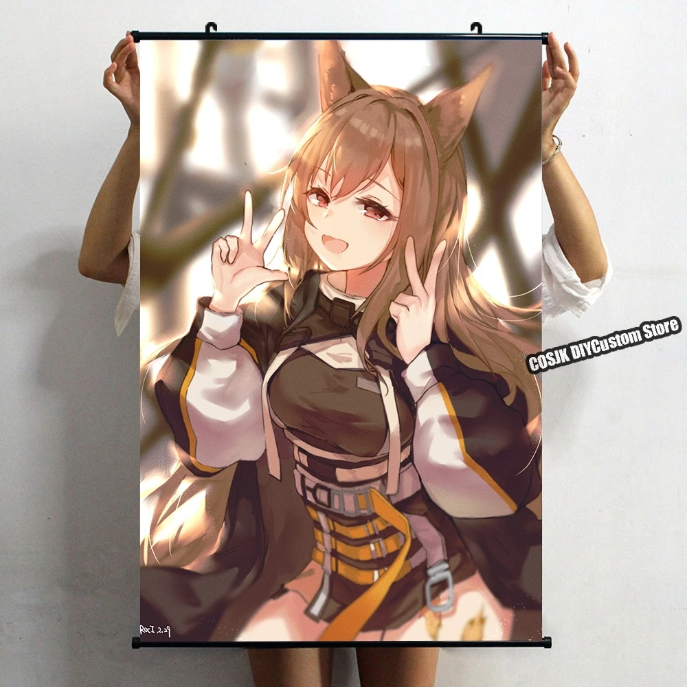 HOT Anime Game Arknights Ceobe Poster Wall Scroll Home Decor Living Room Decoration Collectible Art Wallpaper Gift