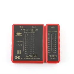 Multifunctionele kabeltester-HDMI-compatibel, RJ45 8P8C POE Anti-Burn&RJ11 Line Professioneel testinstrument voor netwerkonderhoud