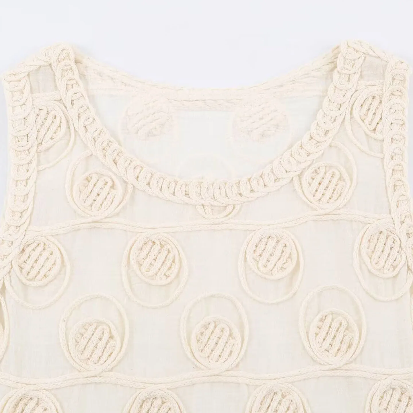 Women's Fashionable round Neck Fringed Sleeveless Top Personality Slimming Autumn Wear 2026 New Arrival Elegant Style