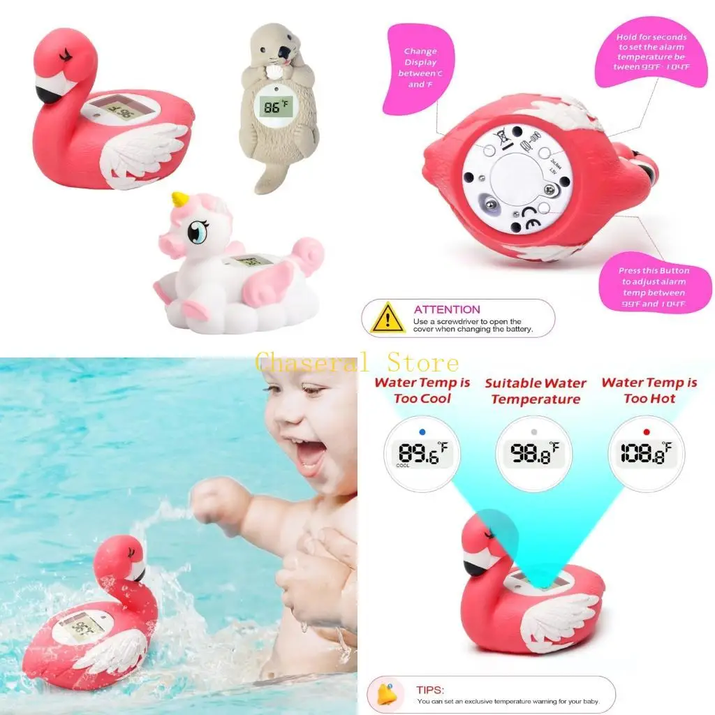 

E7CE Electronic Bath Thermometers for Baby and Toddlers Electronic Temperature Monitor for Safe Bathing Experience Waterproof