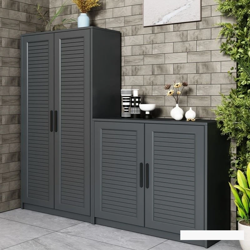 Outdoor courtyard all-aluminum alloy shoe  waterproof and sunscreen outdoor villa balcony storage locker garden glove cab