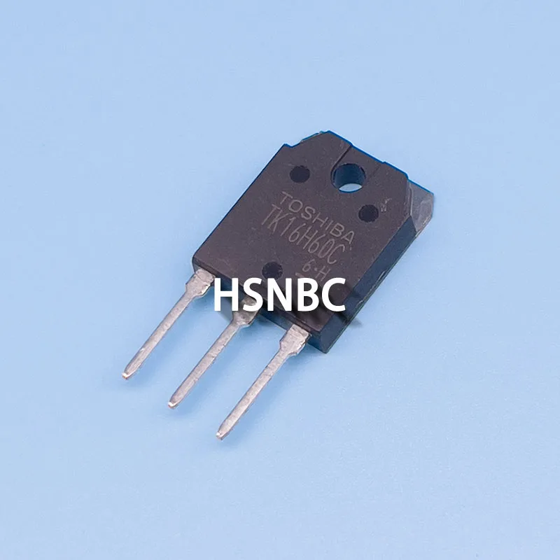 Mosfet n-チャネル電源トランジスタ,tk16h60c,k16h60c,TO-3P,16a,600v,100% 新規インポート,ロットあたり10個