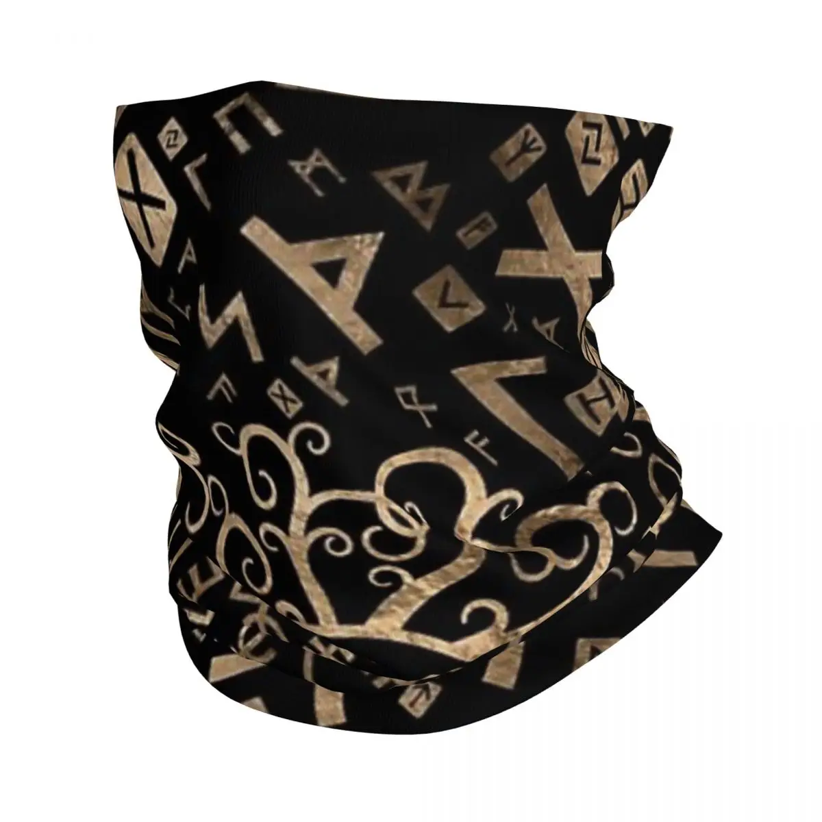 Fashion Men Women Head Face Neck Sunshade Collar Scarf Sports Vegvisir Tree Of Life Yggdrasil And Runes Headwear Scarf