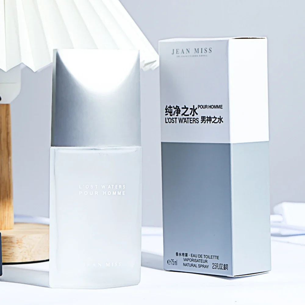 

75ml Pure Water Men's Eau De Toilette Spray - Long-lasting Fresh Scent and Calm Note Pheromone Perfume