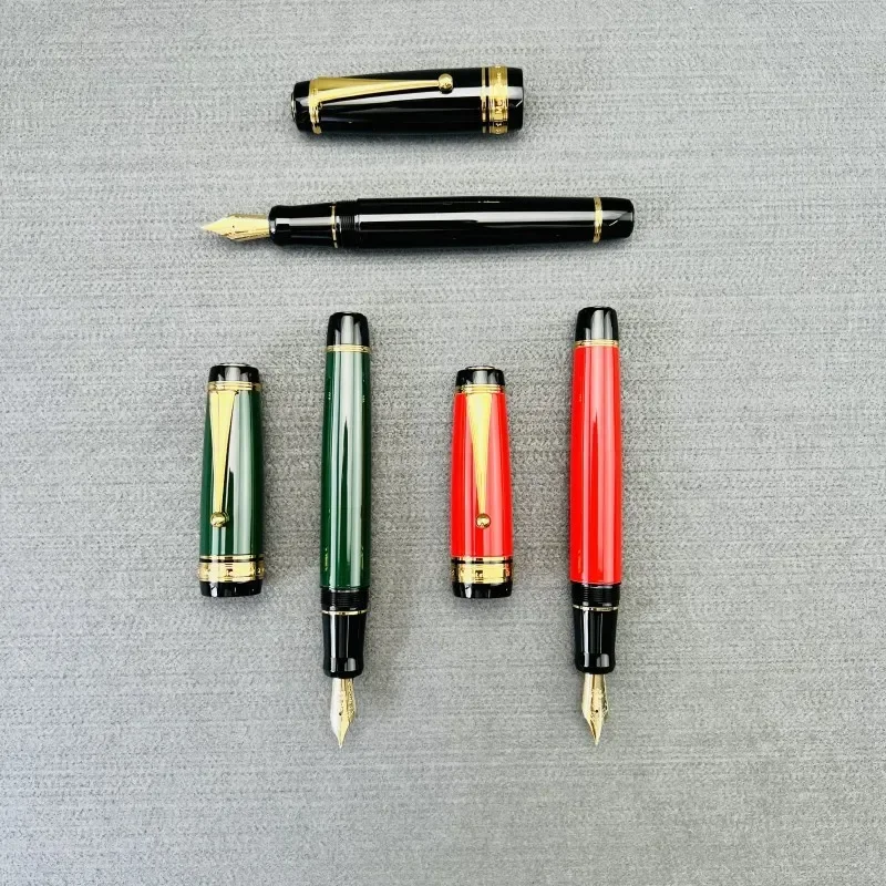 New Montefiore Large Metal Fountain Pen Non Carbon Pilot 30 Same Size Pen With Ink Convertor No.35 Nib Writing Stationery Gift P