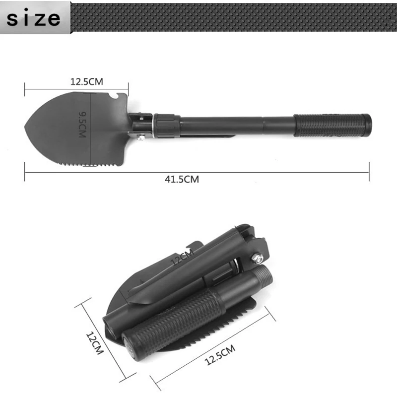 Multi-function Folding Military Shovel Folding Shovel Survival Spade Trowel Shovel Outdoor Camping Tactical Shovel Garden Tools