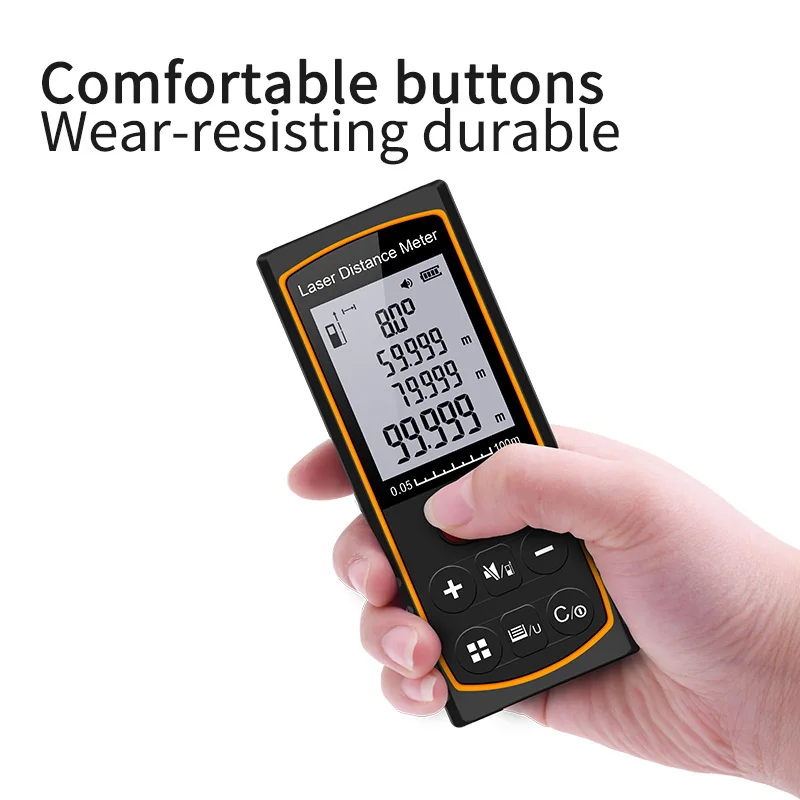 BOAYAL Laser Distance Meter 164ft 40m 60m 80m Angle Sensor Digital Laser Tape Measure Multiple Units Measuring Device