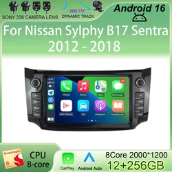 Carplay Car Radio Android 16 For Nissan Sylphy B17 Sentra 2012 2013 2014 2015 2016 2017 2018 Multimedia Dvd Video Player Stereo