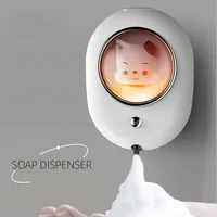 New Automatic Soap Dispenser Cute Pet With The Lamp Wall-Mounted Induction Liquid Foam Soap Dispenser USB Charging For Bathroom