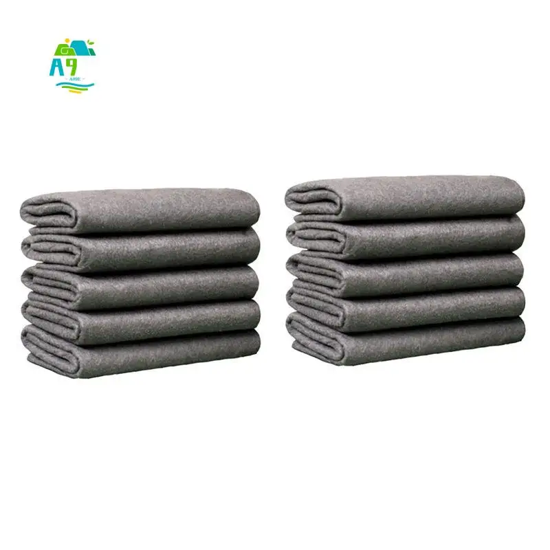 A09E-10PCS Thickened Magic Cleaning Cloths For Glass, Microfiber Cleaning Cloth, Microfiber Rag For Window, Cars 30X40cm