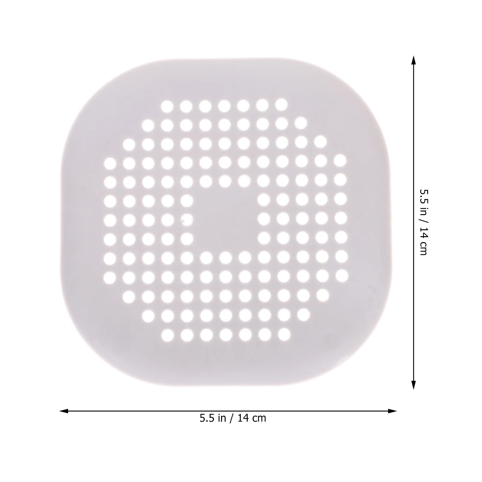 

2pcs Square Drain Stopper Cover For Bathroom Kitchen Tub Shower Thickened Hair Catcher Filter Smooth Edges Easy Install Drain