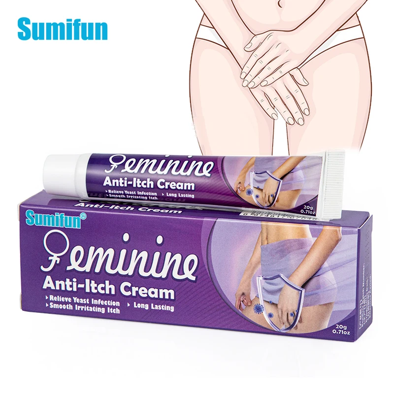 1box Sumifun Women Private Itching Cream for Dermatitis Antibacterial Fungus Anti Infection Vaginal Ointment Remove Odor