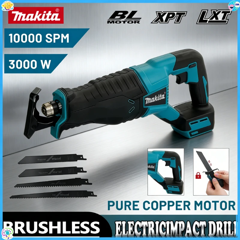 

Makita Brushless Reciprocating Saw For 20V 18V Battery Reciprocating Saw Portable Cordless Power Tools For Makita Battery