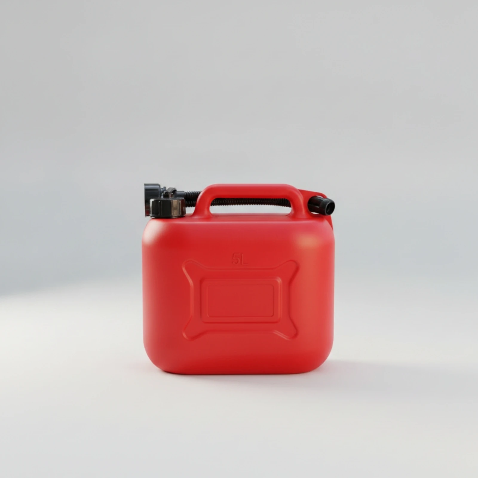 Oil Bottle with Flexible Spout Portable Gas Can with Spout Graduated Measuring Container Compact for Drivers, Garage Storage