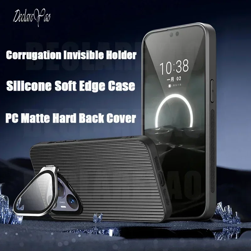 

Чехлы для Huawei Pura70 Pro Plus P70 Ultra Coque DECLAREYAO Ligth Slim Corrugation Hard Cover для Huawei P60 P40 P50 Чехол матовый