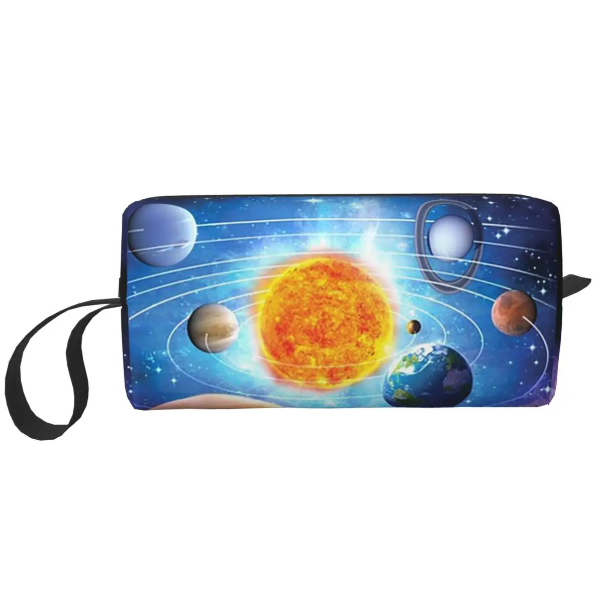 Solar System Space Planets Universe Pencil Case for Studen Pen Box Pencil Bag Stationery Supplies Women Cosmetic Bag