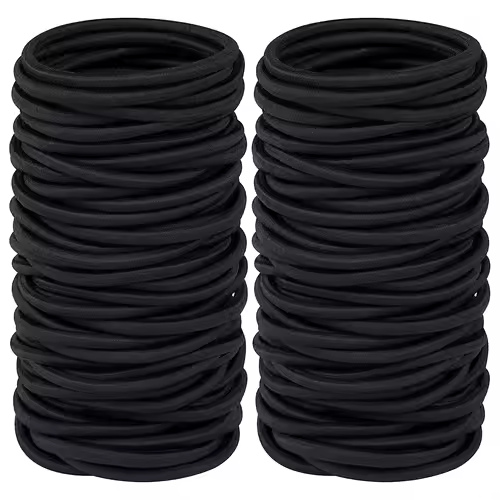 10/30/50pcs 4MM Black Ponytail Holder Elastic Hair Bands Scrunchies For Women Men Girl Lady Hairband Leagues Headband Accessory - Image 10