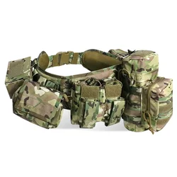 Tactical Belt Waist pack Set Cinturones Tactico New Style Custom Outdoor Training Quick Buckle Molle Pouch Tactical Belt for men