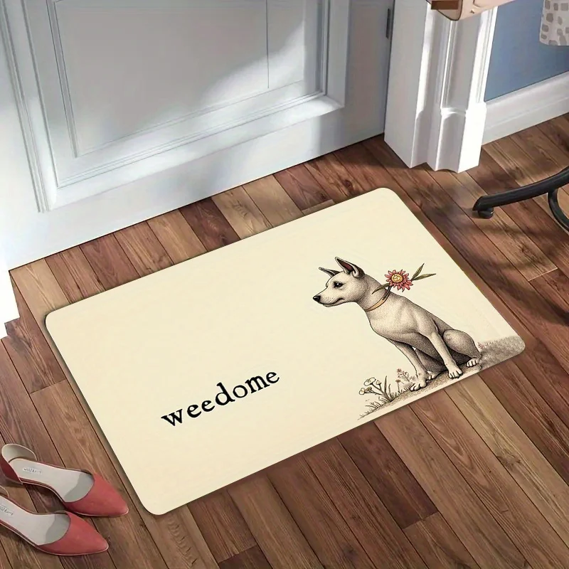 Stylish Colorful Shape Washable Door Mat Slip Resistant Rug For Front Porch And Modern Apartment Decoration
