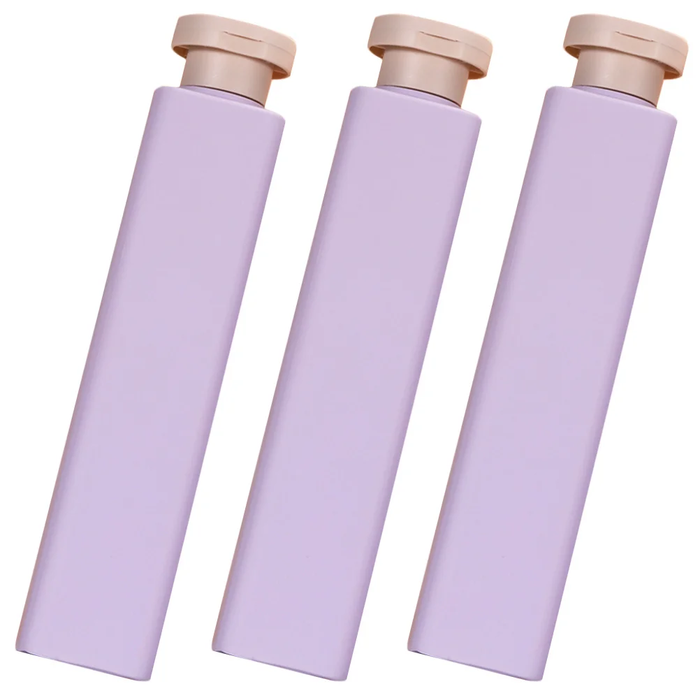 3 pçs 250ml garrafas de aperto recarregáveis viagem shampoo condicionador dispensador durável pe material de náilon fácil de usar design elegante