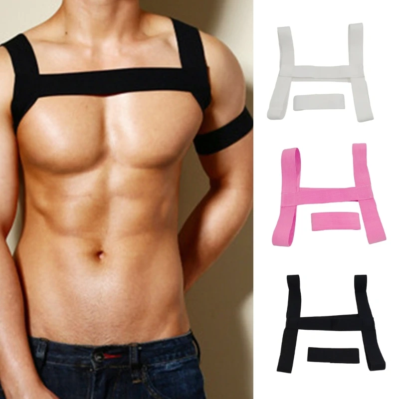 Mens Lingerie Shoulder Straps Mankini One-Piece V Sling Stretch Singlet Bodysuit