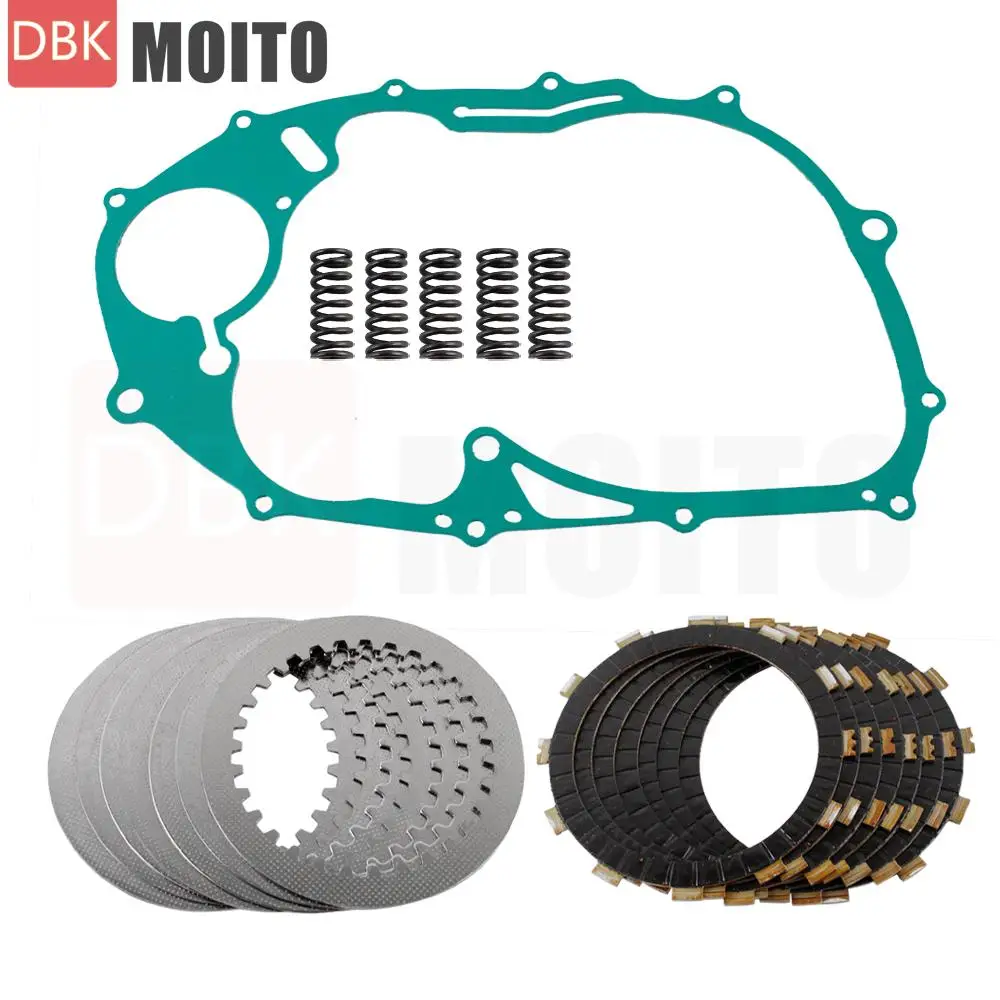 Motorcycle Clutch Kit For Yamaha V Star 650 XVS650 1998-2016 Clutch Friction Plates Heavy Duty Springs Cover Gasket