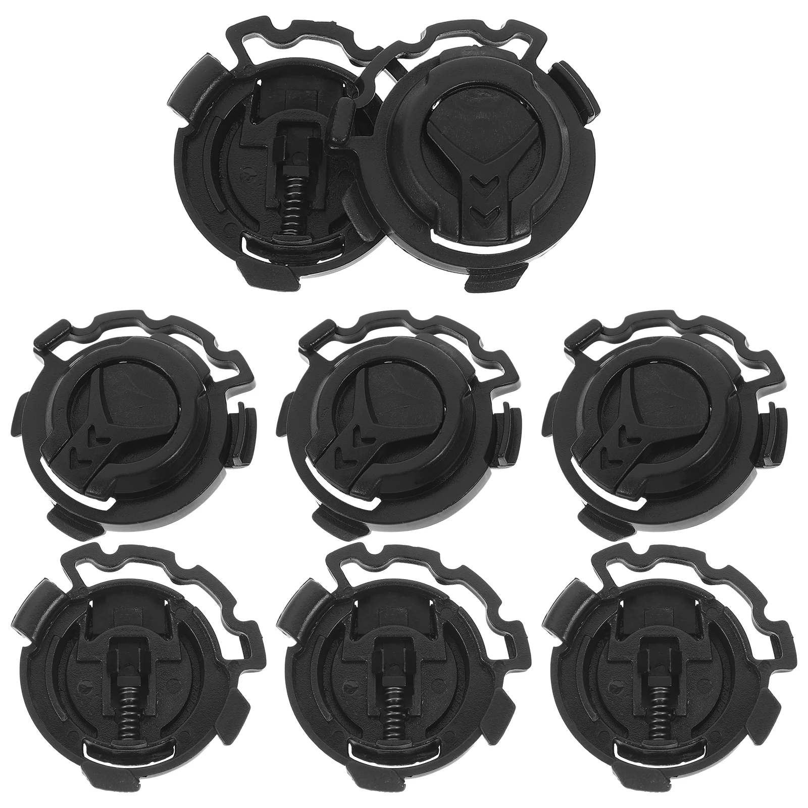 4 Pairs Hard Hat Accessories Helmets for Adults Visor Fastener Black Clip Child