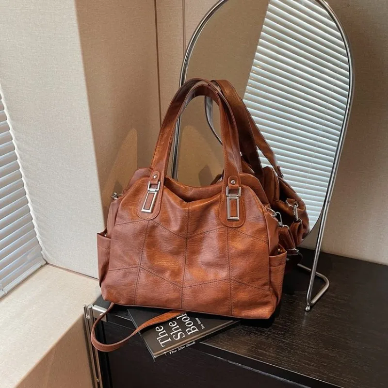 

Fashionable Diaper Bag Luxury Minimalist Tote Classic Solid Color Crossbody High-End Business Handbag For Women