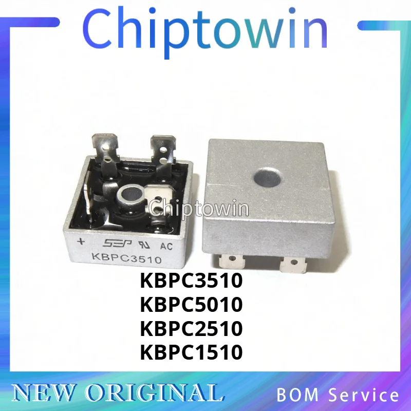 5/50/500 pcs KBPC3510 KBPC5010 KBPC2510 KBPC1510 KBPC Single Phase Rectifier Bridge Original In Stock W7