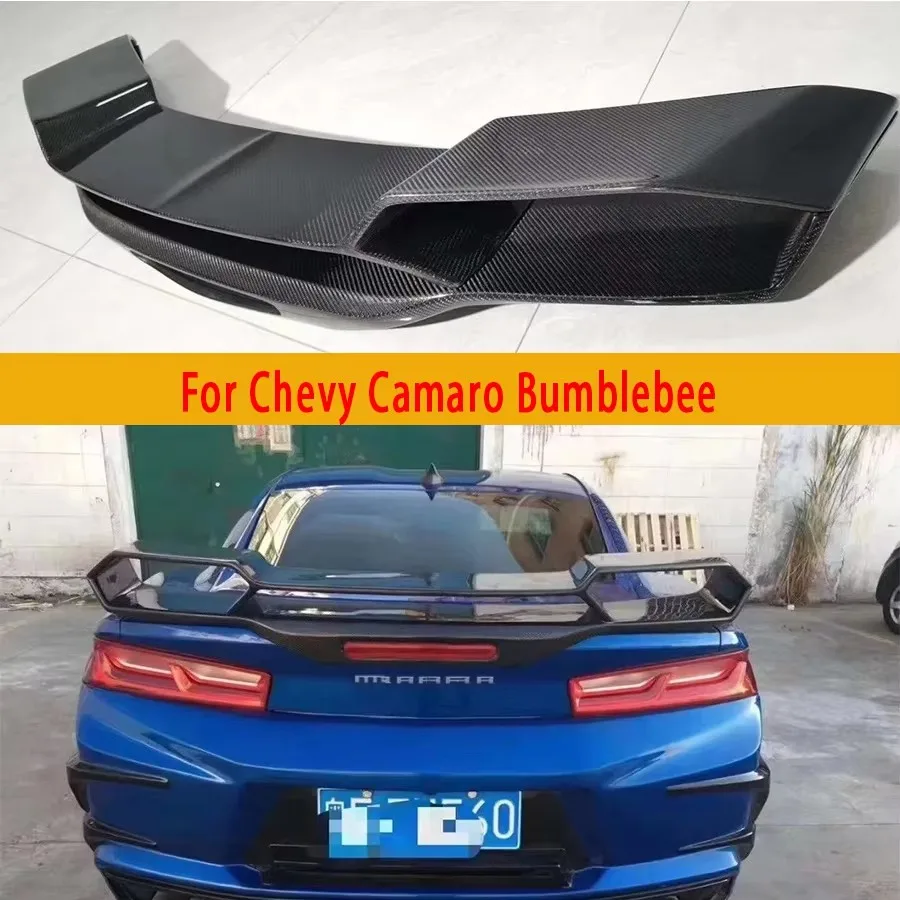 

Карбоновые задние спойлеры («утиный хвост») для Chevrolet Camaro Hornet 2016-2020: комплект для тюнинга кузова