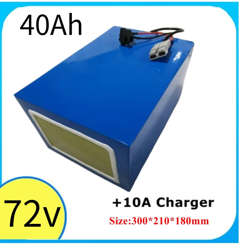 Batterie au lithium Lifepo4, 72V, 40Ah, BMS 24S, pour moto électrique 3000W, 5000W, 6000W, scooter électrique, voiture d'équilib