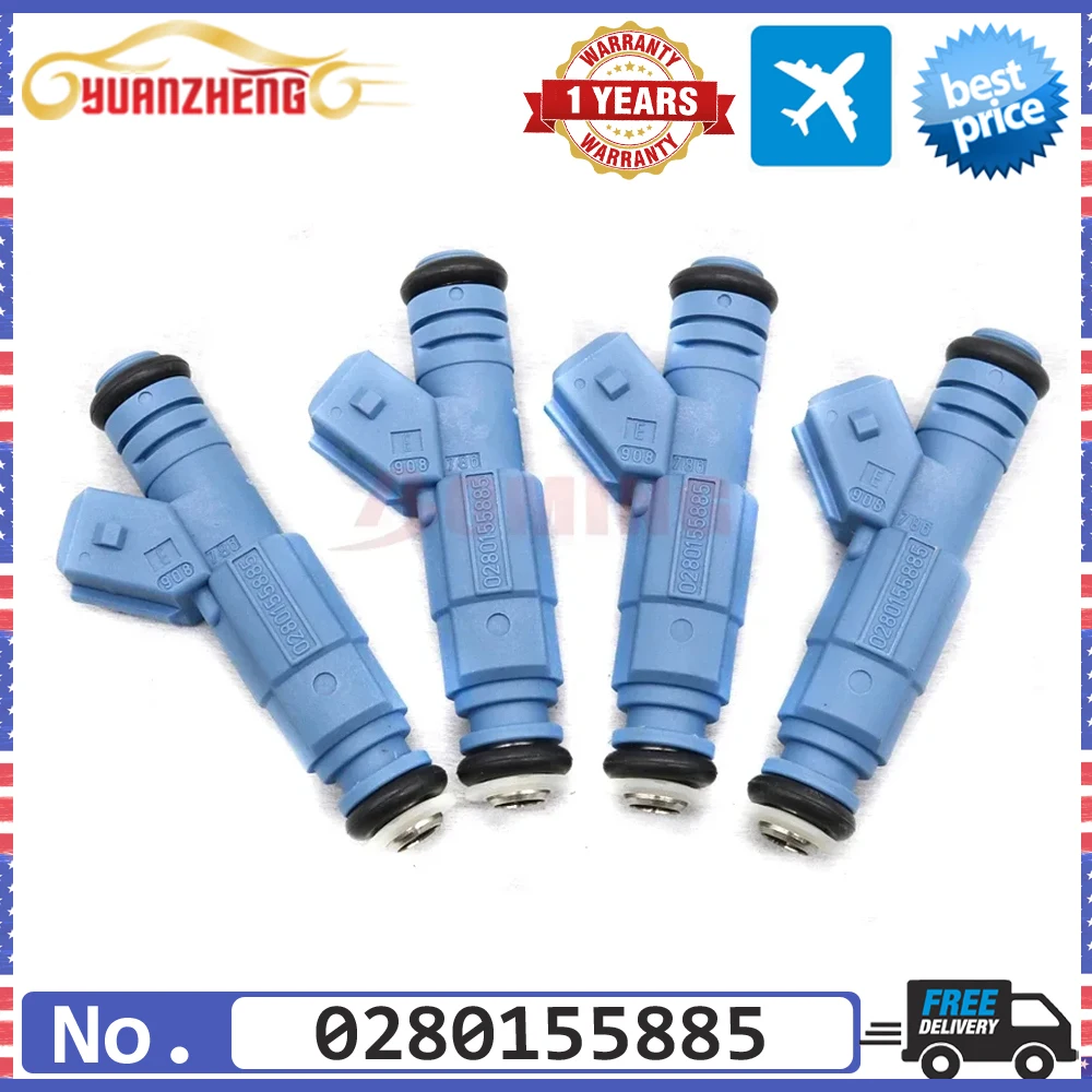 4/6/8Pcs 0280155885 Car Fuel Injectors 4-hole 13641734776 13641731357 For BMW 750iL 850Ci 850CSi LAND ROVER FREELANDER MG ROVER