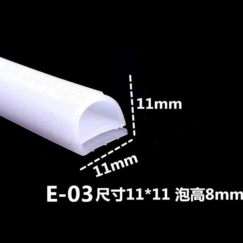 Guarnizione in silicone resistente alle alte temperature tipo E striscia rosso bianco E forma Silicone Stirp porta forno congelatore porta forno
