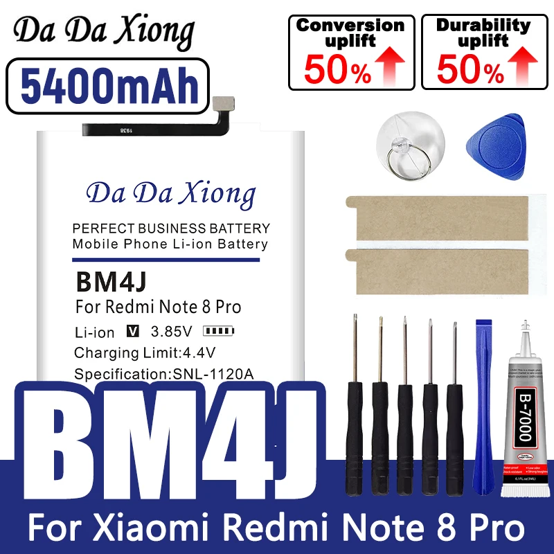 5400mAh BM4J 100% New Battery For Xiaomi Redmi Note 8 Pro 8Pro Note8 Pro High Quality Phone Battery Bateria