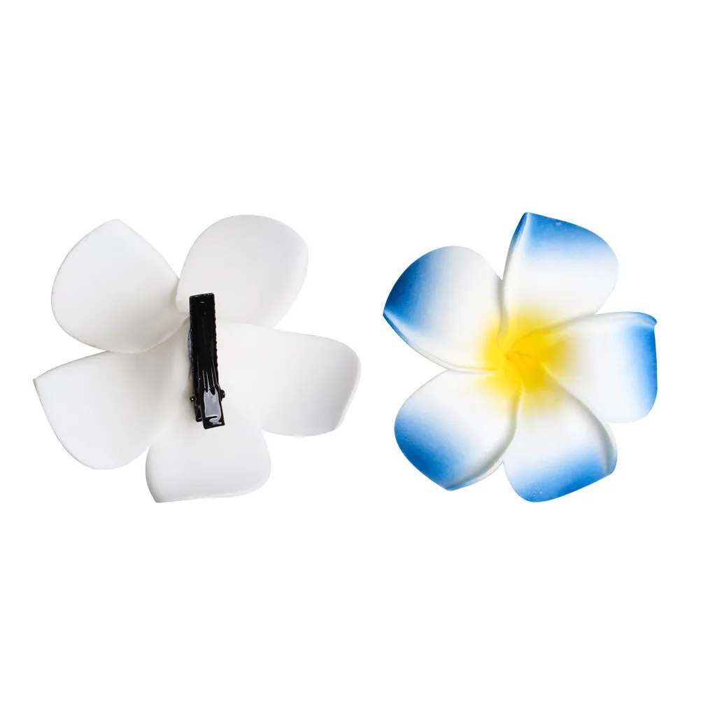 

20 шт. искусственных цветов плюмерии 4 см для волос, заколки-цветы, гавайский аксессуар для женщин для повседневной носки и особых случаев