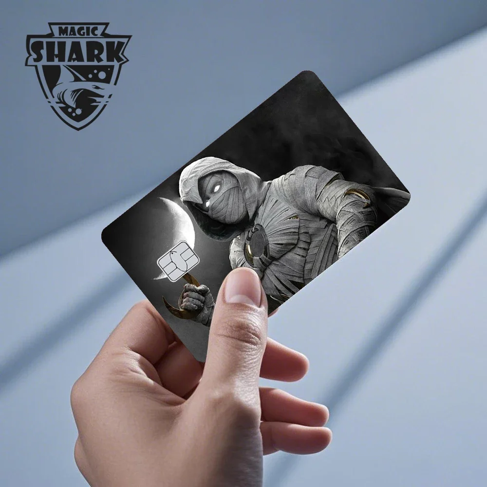 2025 New Mcloving Meme Cartoon Spider Anime Red Eyes Black Dragon PVC Sticker Film Skin for Debit Bank Credit Card